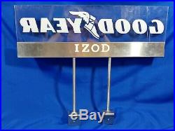 Goodyear Tires Wing Foot Stand Store Display Sign Advertising VTG 24x20 Service
