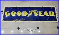 Goodyear sign Vintage Goodyear tire enamel porcelain Goodyear tyre enamel sign
