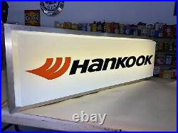 HANKOOK Tire Hanging Dealer Sign -Tire Auto store display Vintage