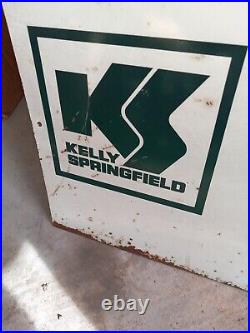 Large Metal Vintage Sign Kelly Springfield Tire Bargains Auto Advertising