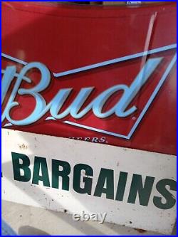 Large Metal Vintage Sign Kelly Springfield Tire Bargains Auto Advertising