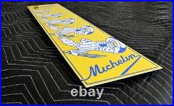 Michelin Vintage Dealer Metal Sign, Banner Style