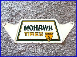 Mohawk Tires Sign Vintage Gas Garage Sign Indian Arrowhead Fathers Day Gift