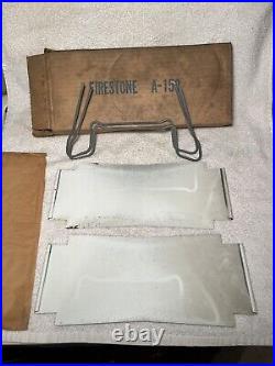 NOS Vintage Firestone Tire Stand Rack Sign