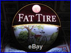 New Vtg 2013 Fat Tire Beer Led Ghost Rider In Motion Bar Light Pub Sign Rare