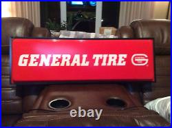 New in Box Original Vtg Dealer General Tires Double Sided Lighted Sign 37x12