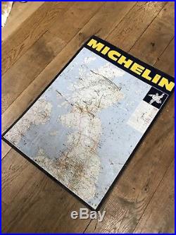 ORIGINAL ENGLISH 1970s MICHELIN TYRE SIGN RARE MANCAVE WALL ART VINTAGE COOL