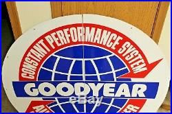 ORIGINAL Vintage GOODYEAR DEALER Garage Sign