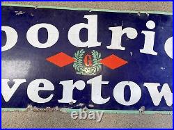 Old Original Vintage Goodrich Silvertowns Tire Sign