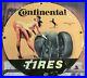 Old-Vintage-Dated-1964-Continental-Tires-Porcelain-Metal-Gas-Station-Pump-Sign-01-ozr