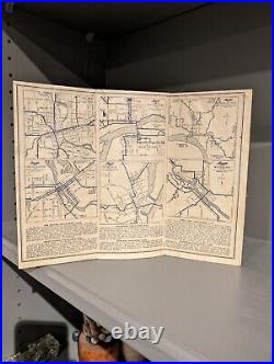 Old and Original 1927 Iowa Oil Company Roadmap Vintage Dubuque Iowa Iowa Gas