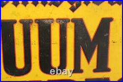 Original 42 Vtg Pennsylvania Vacuum Cup Tires Embossed Tin Advertising Sign