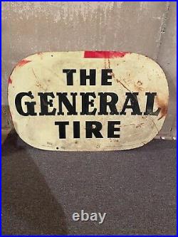 Original General Tire Vintage Sign Gas Oil 1959 Goodyear Firestone