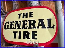 Original General Tire Vintage Sign Gas Oil 1959 Goodyear Firestone