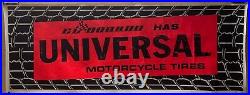 Original Vintage 1970s El Dorado UNIVERSAL MOTORCYCLE Tires Garage Neon POSTER