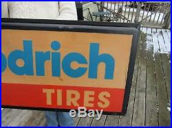Original Vintage B. F. Goodrich Tires Dealer Lighted Advertising Sign