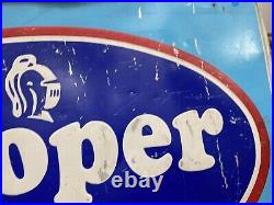 Original Vintage Cooper Tires Sign 45 x 29 GAS OIL AUTO