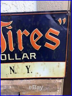 Original Vintage Firestone Tires Most Miles Per Dollar Tin Tacker