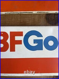 Pair Of Vintage BF Goodrich Tires Gas Station Advertising Display Rack Signs