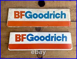 Pair Of Vintage BF Goodrich Tires Gas Station Advertising Display Rack Signs