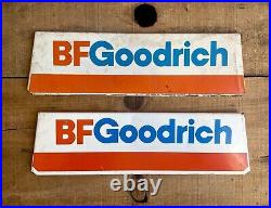 Pair Of Vintage BF Goodrich Tires Gas Station Advertising Display Rack Signs