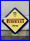 Pirelli-Tire-Sign-Porcelain-Vintage-Original-NOS-Gas-Oil-Garage-Car-Truck-Italy-01-bu