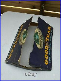 RARE GOODYEAR TIRES BALLOON TIRE DISPLAY RACK STAND SIGN VINTAGE 1930s 1940s
