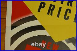 RARE Vintage 1950s Goodyear Tires R-1 Large Paper Advertising Poster Sign 42