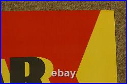 RARE Vintage 1950s Goodyear Tires R-1 Large Paper Advertising Poster Sign 60