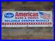 RARE-Vintage-Cooper-Tires-Double-Sided-Metal-Sign-American-Flag-37-5-x-12-01-ai