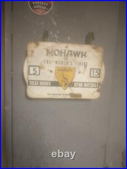 RARE Vintage MOHAWK TIRES Metal Advertising RECAPPING MOLD TIME SIGN #2