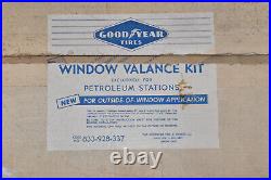 RARE Vintage NOS Goodyear Tires GAS SERVICE STATION Window Valence SIGN SET