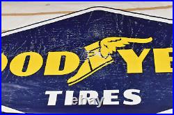 RARE Vintage NOS Goodyear Tires GAS SERVICE STATION Window Valence SIGN SET