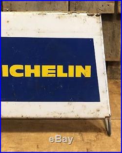 RARE Vintage Original MICHELIN Tires Gas Station Dealer Tire Display Stand Sign