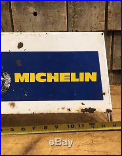 RARE Vintage Original MICHELIN Tires Gas Station Dealer Tire Display Stand Sign