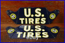 RARE Vintage U. S. TIRES Service Station Advertising Tire Display Stand Sign NOS