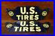 RARE-Vintage-U-S-TIRES-Service-Station-Advertising-Tire-Display-Stand-Sign-NOS-01-fv