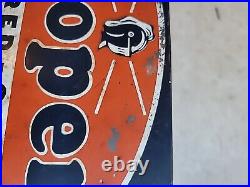 Rare 1930s Cooper Tire Display / Rack Armored Cord Sign Vintage Original