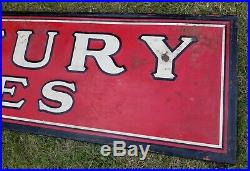 Rare Embossed Vintage 74 Century Tires Horizontal Advertising Gas And Oil