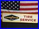 Rare-Vintage-Goodyear-Tire-Service-Original-Embossed-Sign-Nice-01-qk