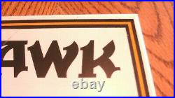 Rare Vintage MOHAWK TIRES Porcelain Metal Advertising Tire Display Sign
