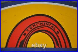 Rare Vintage Original Continental Tyre Porcelain/Enamel Flange Sign Board