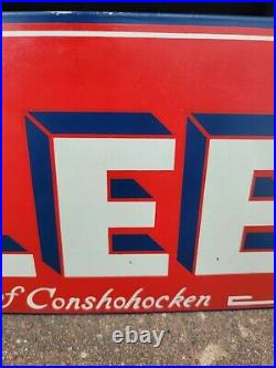 Rare Vintage Original Lee Of Conshohocken TIRE Metal Display Stand Sign Gas/Oil