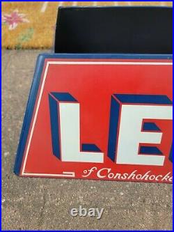 Rare Vintage Original Lee Of Conshohocken TIRE Metal Display Stand Sign Gas/Oil
