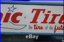 Rare Vintage Sonic Tires Embossed Metal Sign Gas Oil Coke Texas Ford ...