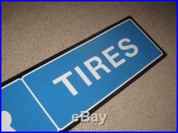 Really Nice Large Vintage 10' Metal Goodyear Tires Gas Oil Advertising Sign