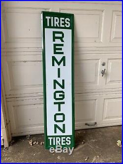 Remington Tires Sign Car Garage Vintage Sign