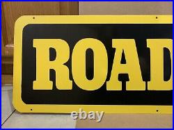 Road King Tire Sign Double Sided Metal Vintage Garage Wall Decor Gas Oil Bar