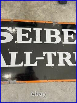 Seiberling All-Treads porcelain sign vintage collectable gas oil tire