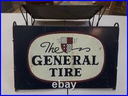 The General Tire store display stand rack jumbo air wheel petroliana vintage